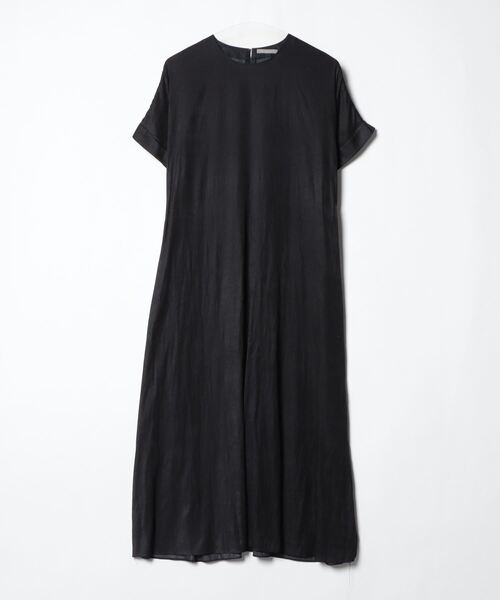 【新品未使用】theory luxe セオリーリュクス 半袖ワンピース　ブラック theory luxe（セオリーリュクス） 半袖ワンピース 38 ブラック