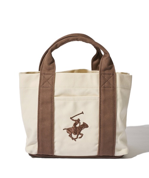 「BEVERLY HILLS POLO CLUB」 ハンドバッグ FREE ベージュ レディース_画像3