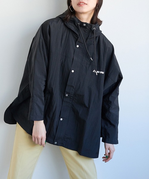 「KANGOL SPORT」 ナイロンブルゾン LL ブラック系その他 レディース_画像3
