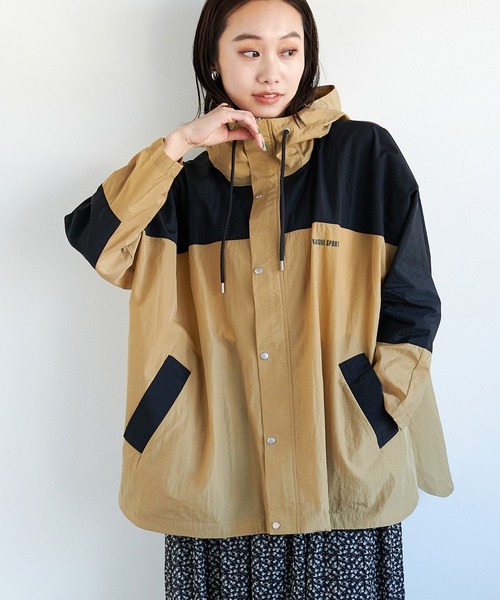 「KANGOL SPORT」 ナイロンブルゾン LL ブラック系その他 レディース_画像4