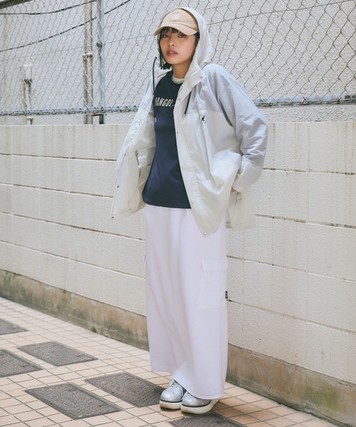 「KANGOL SPORT」 ナイロンブルゾン LL ブラック系その他 レディース_画像9