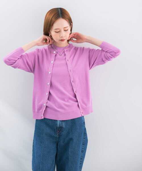「URBAN RESEARCH ROSSO WOMEN」 カーディガン 1 グリーン系その他 レディース_画像7