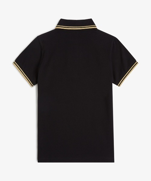 FRED PERRY チュール付ポロシャツ 黒 FRED PERRY ポロシャツ ポロ 「FRED PERRY」The Twin Topped