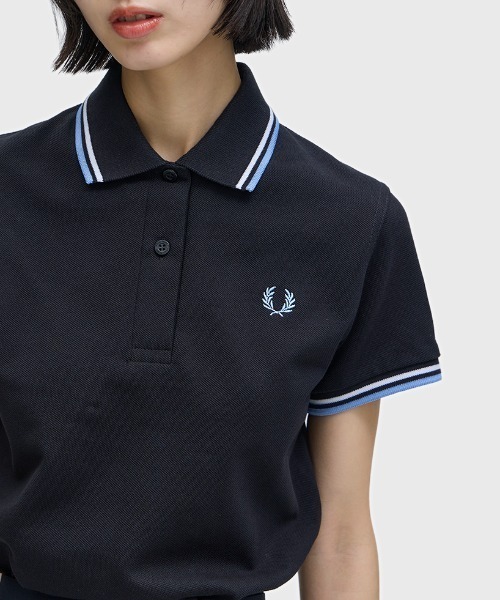 FRED PERRY ブラック ポロシャツ 半袖　レディース FRED PERRY（フレッドペリー） ポロシャツ ポロ 新色先行予約受付中