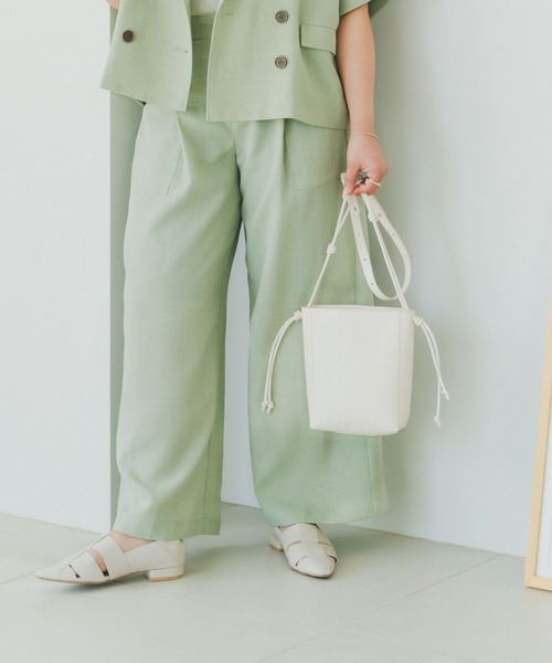 GLOBAL WORK（グローバルワーク） ワイドパンツ パンツ 低身長しゅり