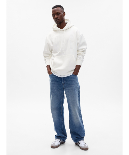「GAP」 プルオーバーパーカー X-SMALL ホワイト メンズ_画像5