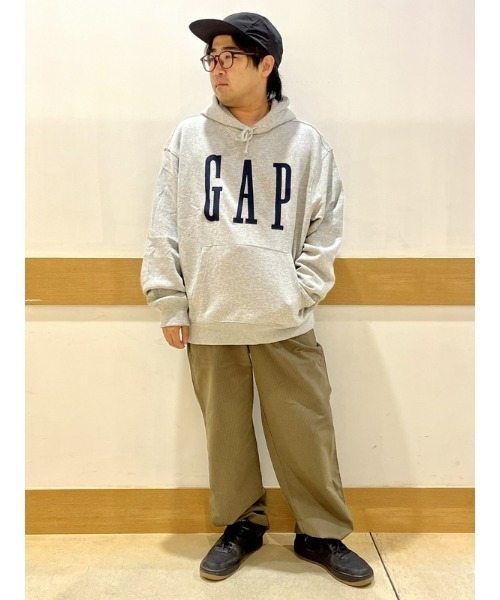 「GAP」 プルオーバーパーカー X-SMALL ホワイト メンズ_画像7