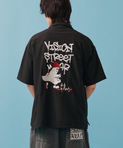 「VISION STREET WEAR」 半袖シャツ X-LARGE アイボリー メンズ_画像2
