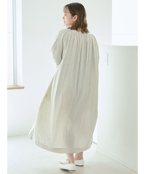 gelato pique（ジェラートピケ） 長袖ワンピース ONE SIZE ブルー