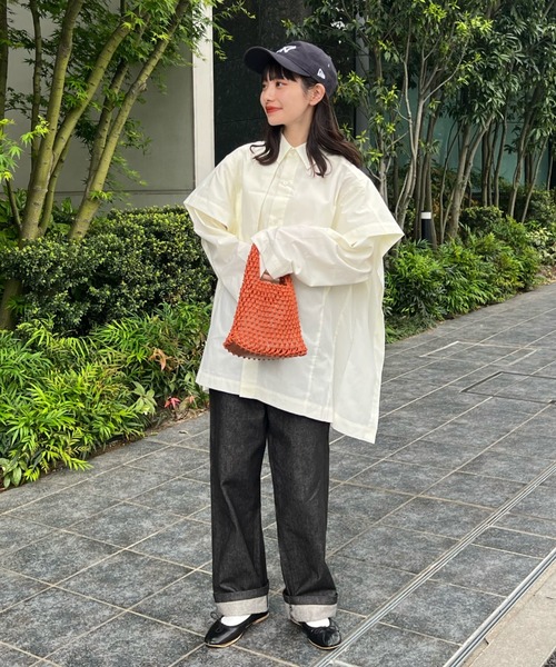 「hinari」 デニムパンツ SMALL ネイビー レディース_画像5