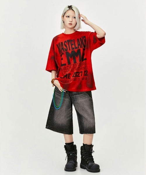 「Ressaca」 半袖Tシャツ M ブラック メンズ_画像7