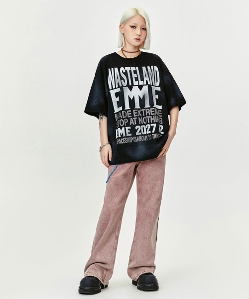 「Ressaca」 半袖Tシャツ M ブラック メンズ_画像9