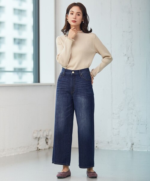 「ANY」 デニムパンツ 2 ネイビー レディース_画像3