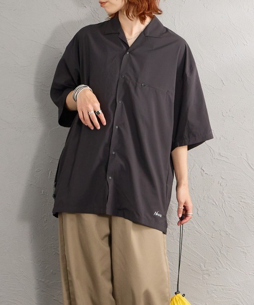 NANGA（ナンガ） uvカット ブラウス シャツ 半袖 PLC EXCURSION