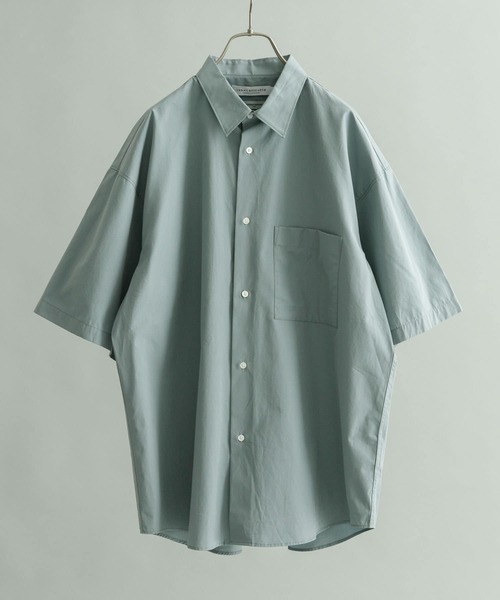 「THOMAS MASON」 半袖シャツ X-LARGE ロイヤルブルー メンズ_画像2