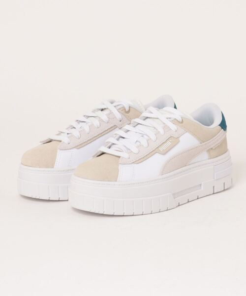「PUMA」 ローカットスニーカー 24.0cm ホワイト系その他 レディース_画像4