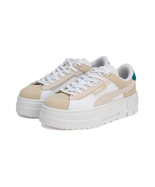 「PUMA」 ローカットスニーカー 24.0cm ホワイト系その他 レディース_画像6