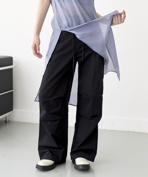「UNE MANSION」 カーゴパンツ MEDIUM ブラック レディース_画像8