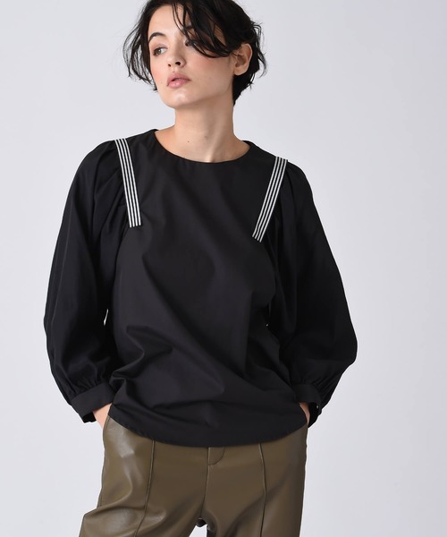 「RAW FUDGE」 長袖ブラウス M ブラック レディース_画像2