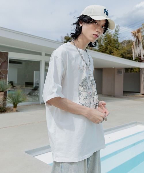 「Anui」 半袖Tシャツ MEDIUM オフホワイト レディース_画像8
