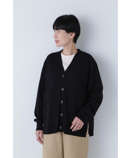 「human woman」 ニットカーディガン MEDIUM イエロー レディース_画像5