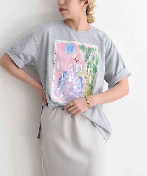 【新品・未使用】Eimee Law Tシャツ Eimee Law（エイミーロウ） 半袖Tシャツ FREE ライトグレー レディース