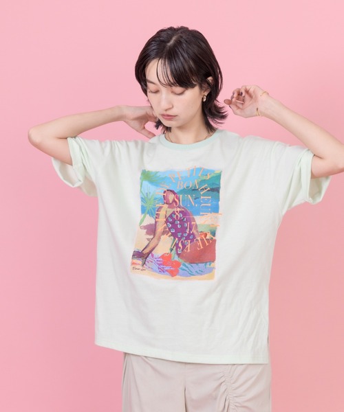 Eimee Law（エイミーロウ） 半袖Tシャツ FREE ライトグレー レディース