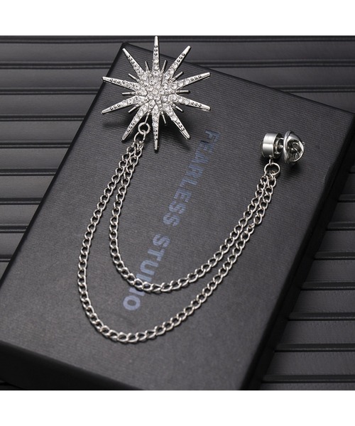 CERCA ブローチ 「Bls」「ZA」「Bling Leads」襟ブローチ マルチ