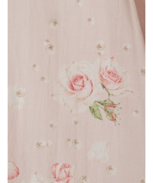 PINK HOUSE（ピンクハウス） ワンピース 半袖 ローン襟付きRose Pearl