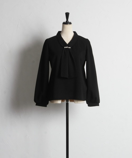 「tocco closet」 長袖ブラウス M ブラック レディース_画像7