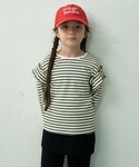 tシャツ 「90-150cm」 ワッフル 袖フ...の詳細画像3