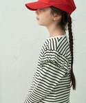 tシャツ 「90-150cm」 ワッフル 袖フ...の詳細画像1