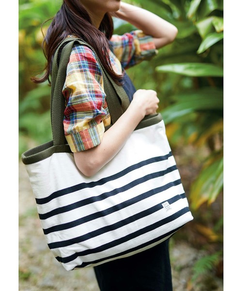 Sunny clouds（サニークラウズ） トートバッグ パネルボーダーのT