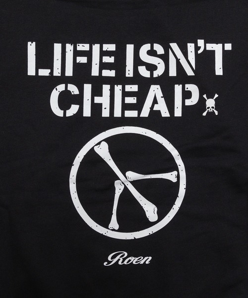 Roen パーカー LIFE IS NOT CHEAP Hoodie メンズ レディース  