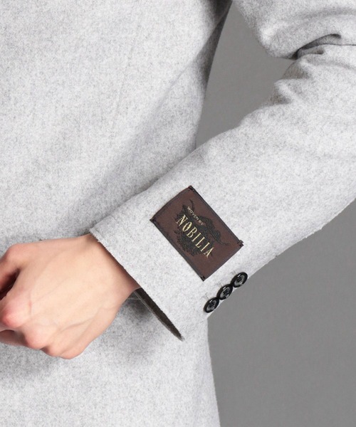 美品✨MONSIEUR NICOLE　ダブルチェスターコート　ロング　英国生地 MONSIEUR NICOLE（ムッシュニコル） チェスターコート コート メルトン