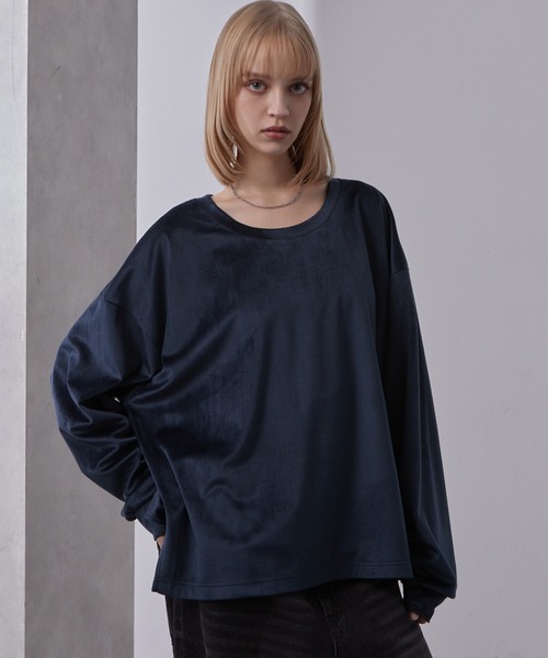 Loose（ルース） tシャツ ハイドレープトロミ ディープネック