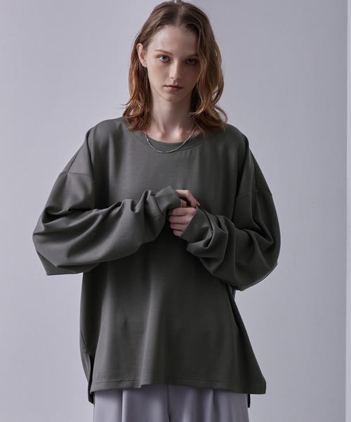 Loose（ルース） tシャツ ハイドレープトロミ ディープネック