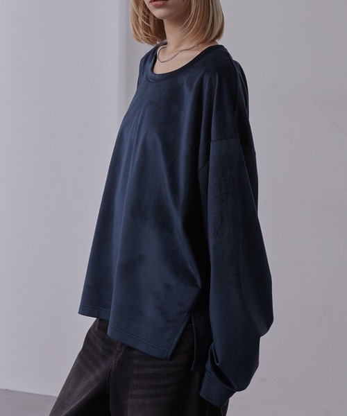 Loose（ルース） tシャツ ハイドレープトロミ ディープネック 