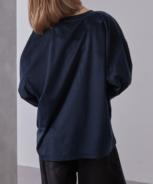 Loose（ルース） tシャツ ハイドレープトロミ ディープネック 