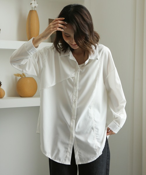 MAISON DE THERESE（メゾン ド テレーズ） ブラウス シャツ 切替シャツ