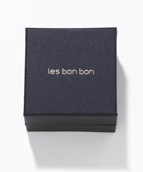 ピアス 「les bon bon」hoop diamond pierce single WG BOB259W レディースの画像
