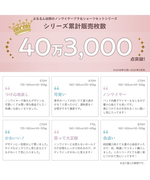 ブラジャー ショーツセット 「選べるデザイン！ノンワイヤーでラクちん谷間メイク」ぷるるん谷間のノンワイヤーブラ＆ショーツのラッピングリボン | ブランド登録なし | 07