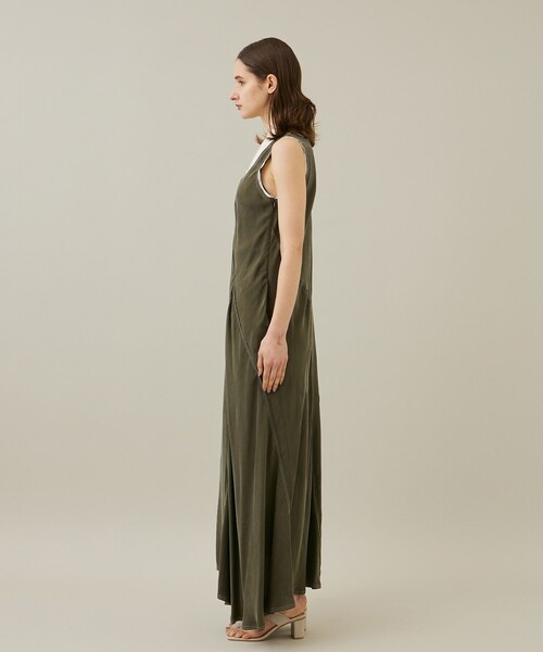 IHNN（イン） ドレス 「IHNN/イン」ASYMMETRY LONG DRESS 