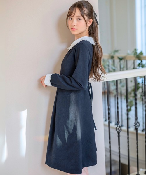 Catherine Cottage ワンピース スカラップ白襟ワンピース キッズ 子供