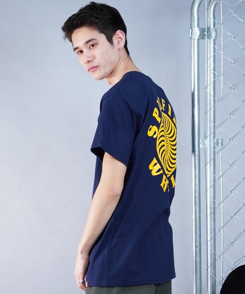 スピットファイヤ ロゴTシャツ 古着 スケーター Mサイズ　ストリート SPITFIRE スピットファイア カモフラ ロゴ Tシャツ ストリート
