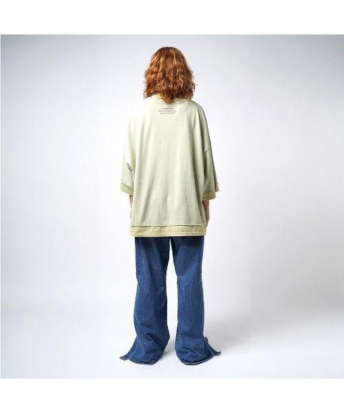 STUDIO SEVEN tシャツ Fake Layered Big Tee「STUDIOSEVEN/スタジオ