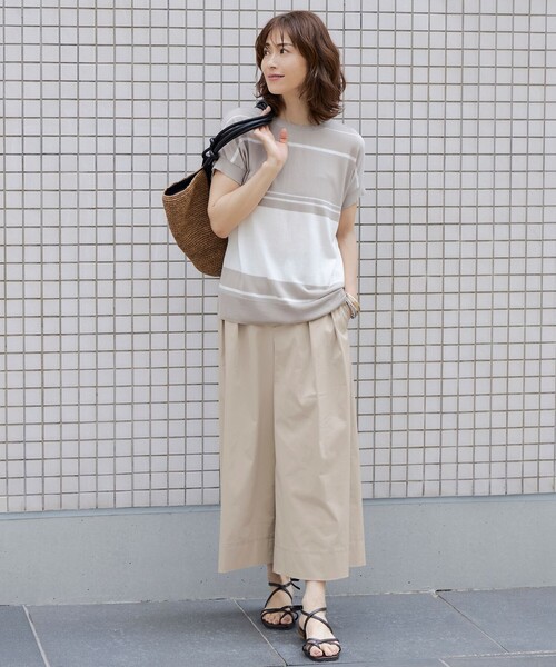 セザンヌ レザーハンドル 手編みラフィア トートバッグ セザンヌ レザーハンドル 手編みラフィア トートバッグ (SEZANE