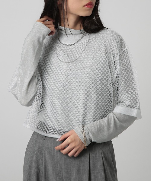 SETUP7 tシャツ 「SETUP7」sheer mesh special tops メッシュ