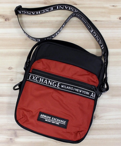 【送関込】Armani Exchange 刻印 ロゴ ショルダーバッグ A|Xロゴ ショルダーバッグ | Armani Exchange