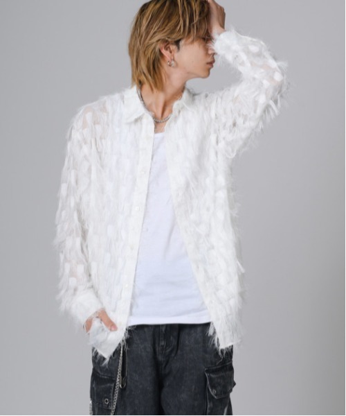 RUFFJO ホワイト 長袖シャツ RUFFJO ホワイト 長袖シャツ Long Sleevesの商品一覧 | RUFFLOG ラフロッグ